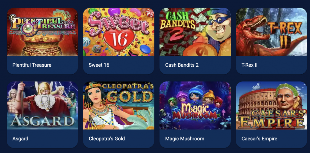 Jeux Disponibles sur La Riviera Casino